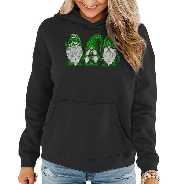 Green Sweater Gnome Design St Patricks Day Irish Gnome  Women Hoodie