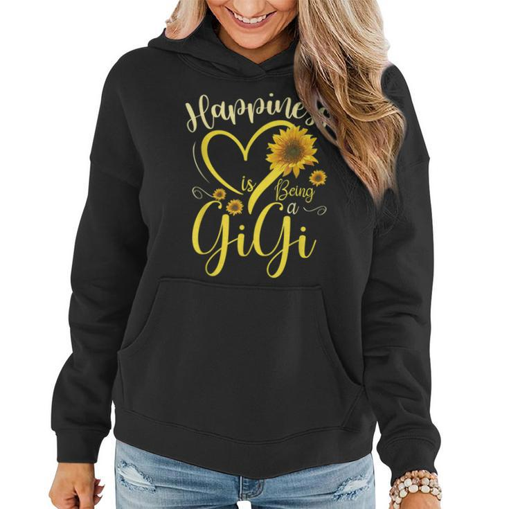 Happiness Is Being A Gigi Sunflower Mothers Day Grandma  Women Hoodie