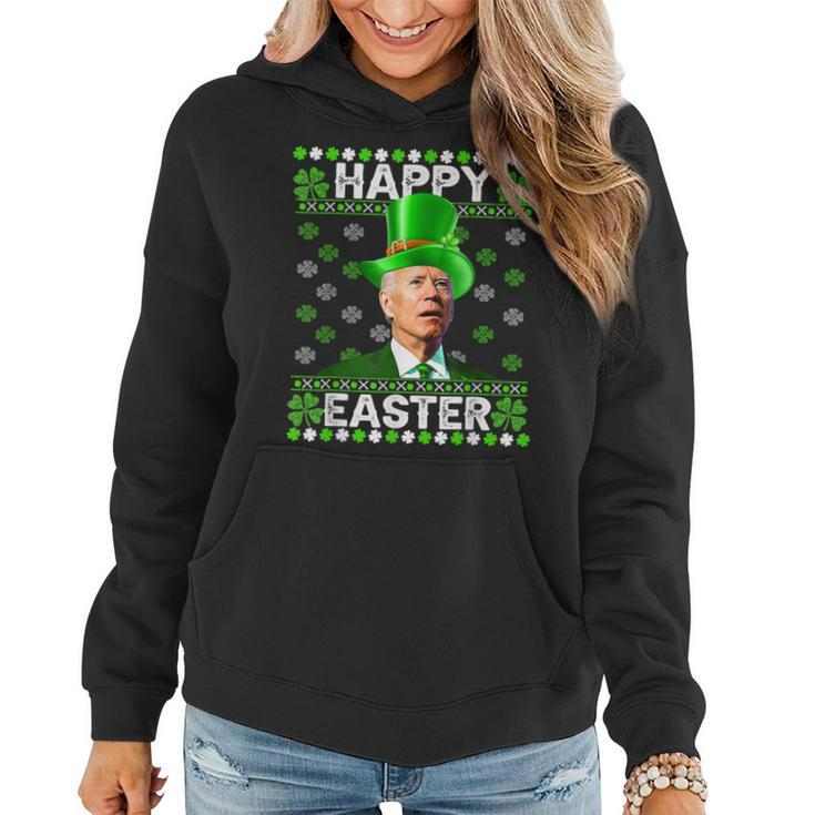 Happy Easter Confused Joe Biden St Patricks Day Men Women  Women Hoodie