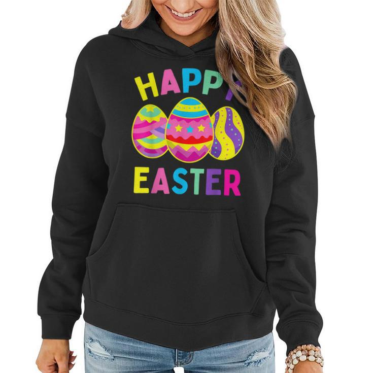 Happy Easter Day Cute Colorful Egg Hunting Women Boys Girls  Women Hoodie