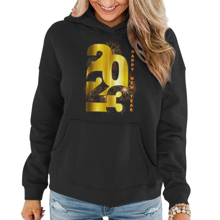 Happy New Year 2023 New Years Eve Party Supplies 2023  Women Hoodie Graphic Print Hooded Sweatshirt