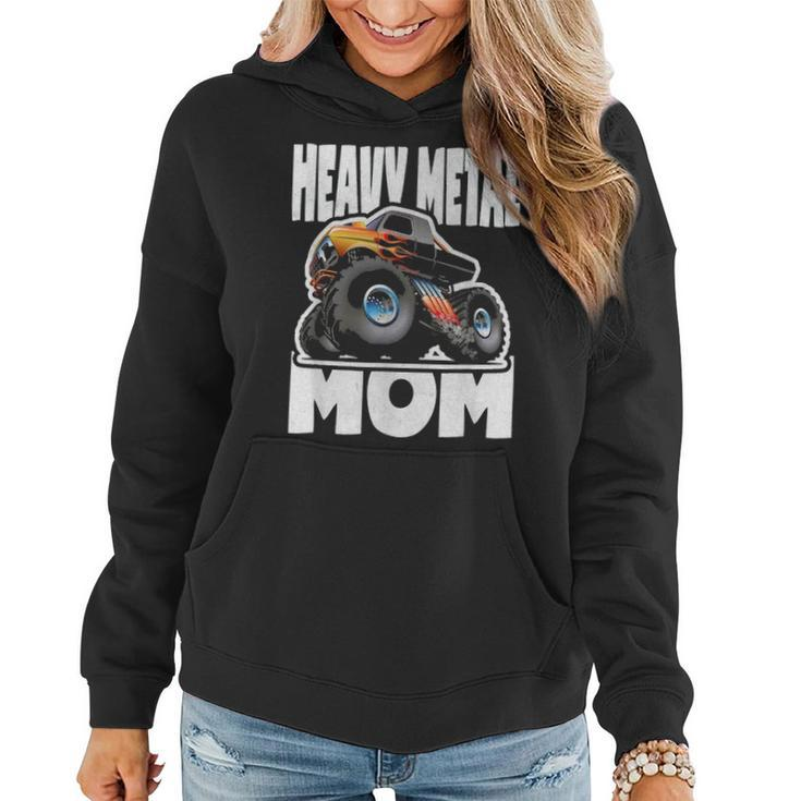 Heavy Metal Mom Retro Monster Truck Music Mother Women Hoodie