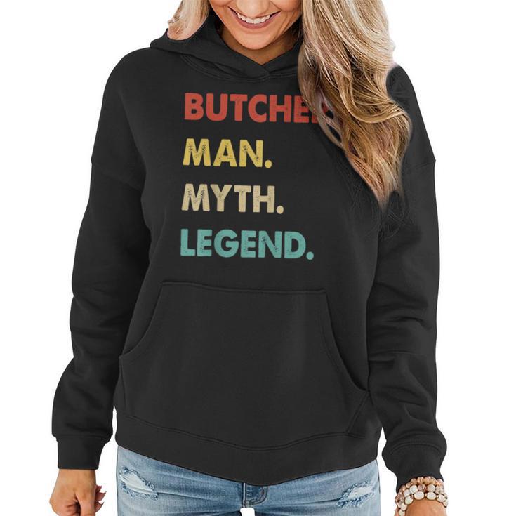 Herren Metzger Mann Mythos Legende Frauen Hoodie