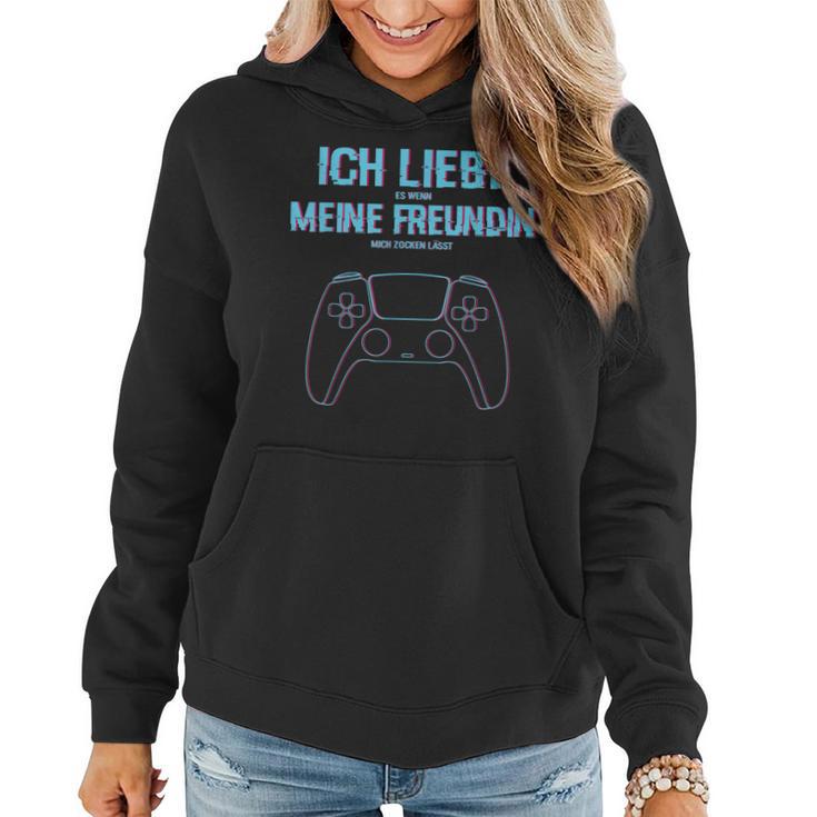 Herren Zocken Ich Liebe Meine Frau Gaming Ps5 Konsole Gamer Frauen Hoodie