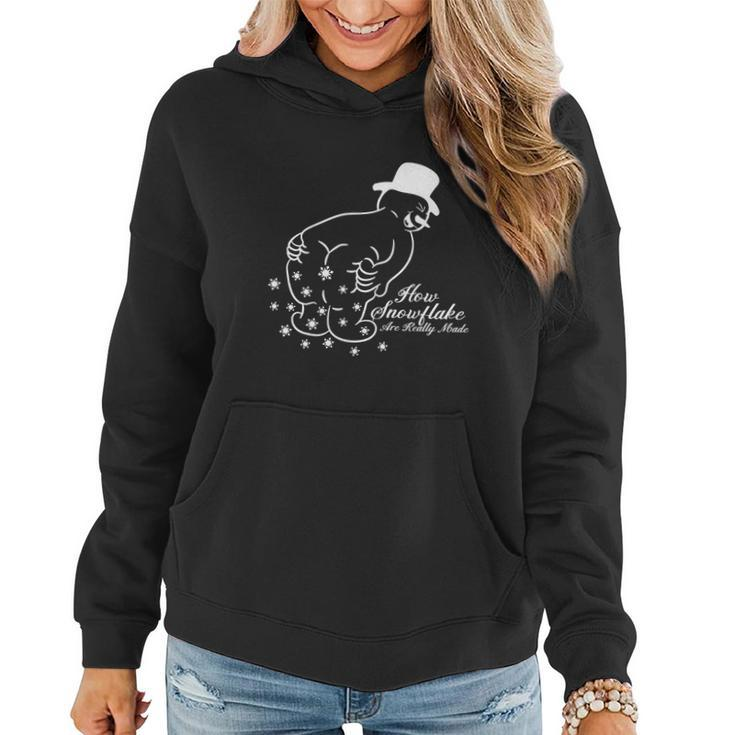 How Snowflakes Are Really Made Funny Snowman Shirt Funny Christmas V2 Women Hoodie