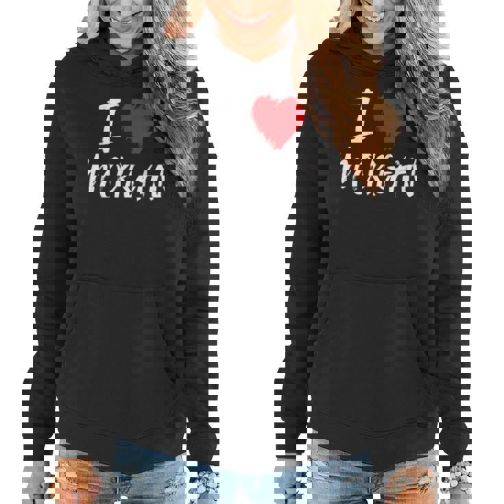 I Love Morgan Red Heart Daughter Wife Girlfriend Aunt Sister Women Hoodie