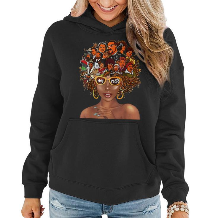 I Love My Roots Back Powerful History Month Pride Dna  V2 Women Hoodie