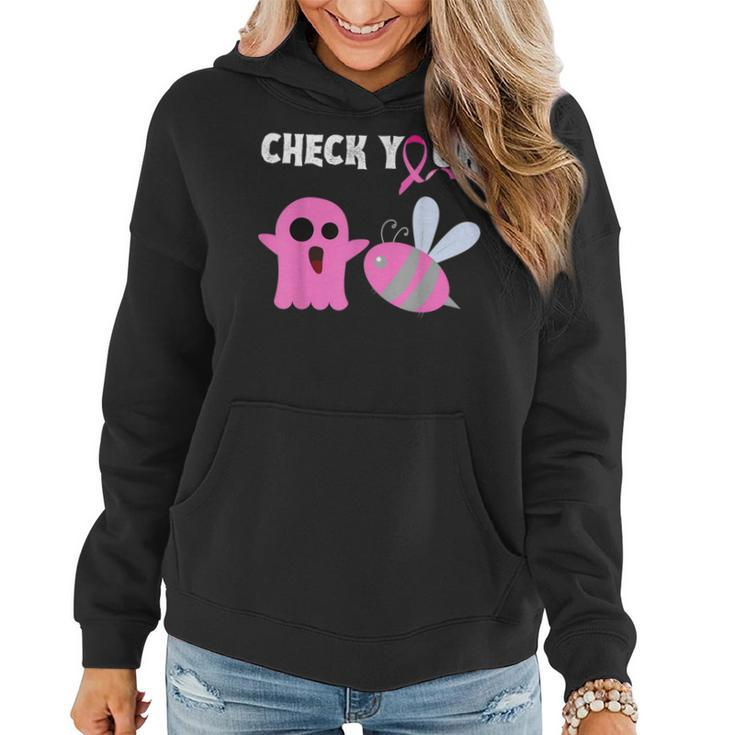 I Wear Pink In October For My Mom Wife Sister Awareness  Women Hoodie