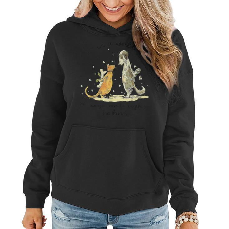 In A World Where You Can Be Anything Be Kind Unity Day  Women Hoodie