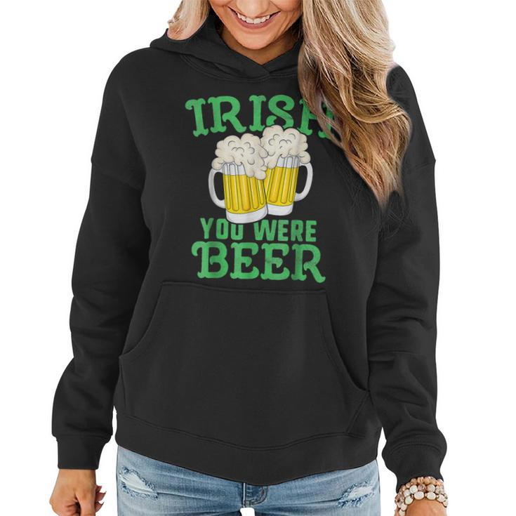 Irish You Were Beer Clover For Funny St Patricks Day 2023  Women Hoodie