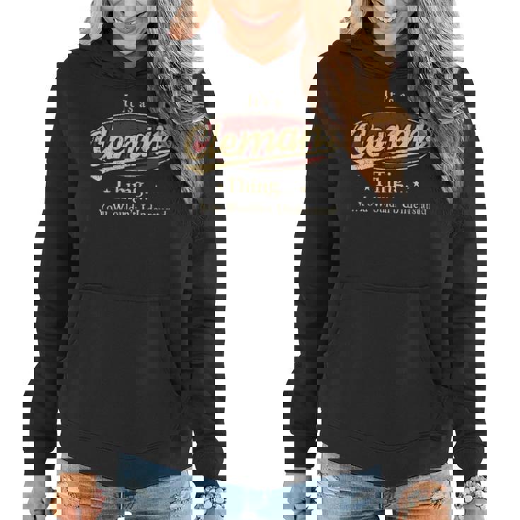 Its A Clemans Thing You Wouldnt Understand Shirt Personalized Name Gifts   With Name Printed Clemans Women Hoodie