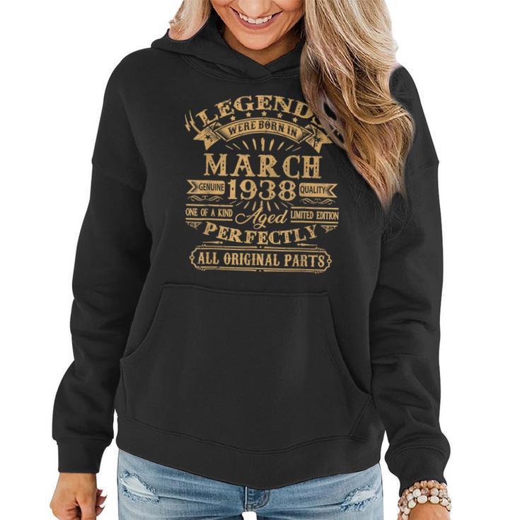 Legenden Wurden Im März 1938 Geschenk 85 Geburtstag Mann V7 Frauen Hoodie