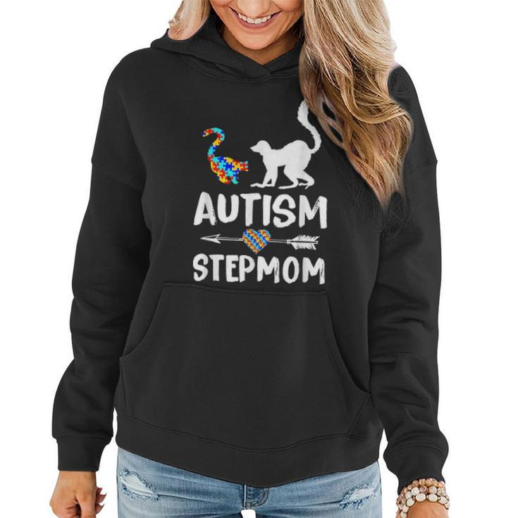 Lemurs Autism Step Mom Love Autism Awareness  Women Hoodie
