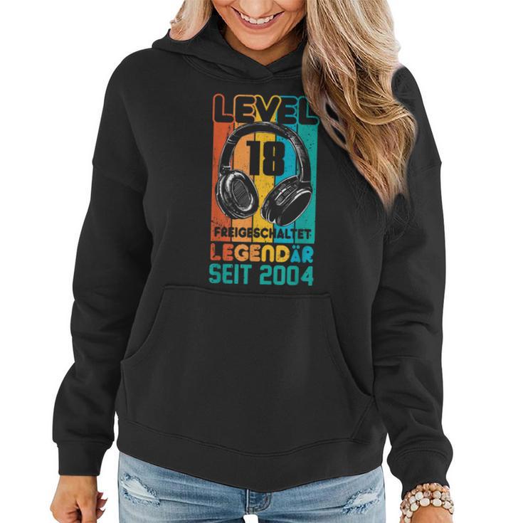 Level 18 Jahre Geburtstags Junge Gamer 2004 Geburtstag V3 Frauen Hoodie