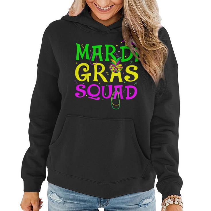 Mardi Gras Squad Party Costume Outfit Funny Mardi Gras  V2 Women Hoodie