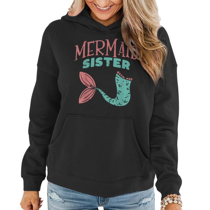 Mermaid Sister Fish Tail Sis Family Security Matching Gift Women Hoodie