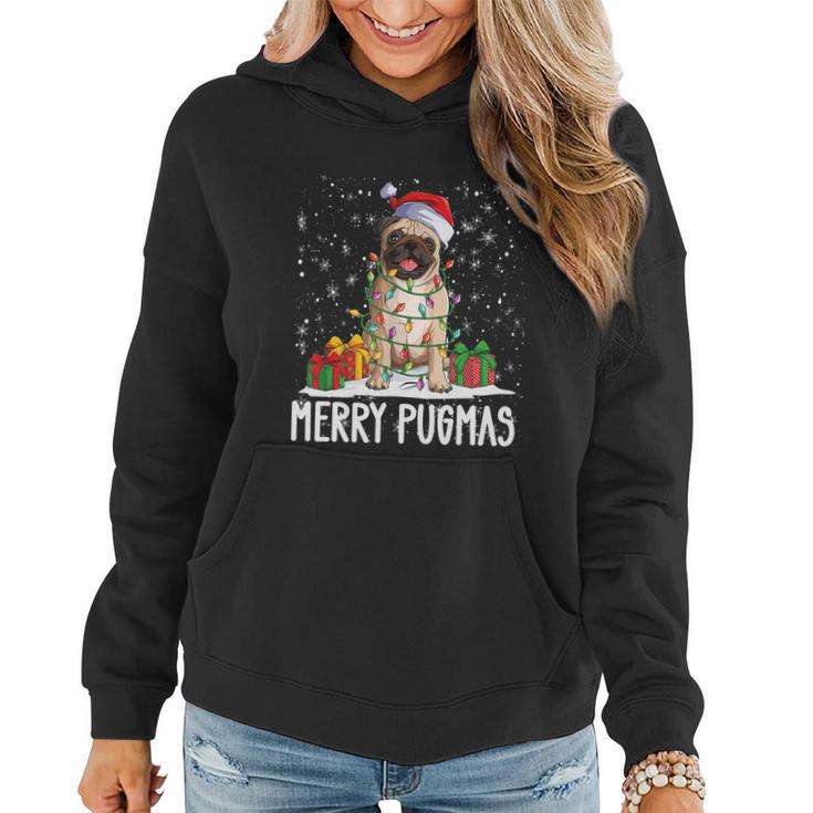 Merry Pugmas 2022 Xmas Pug Christmas Party Pug Lover Tshirt V2 Women Hoodie