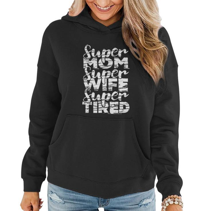 Mom Wife Tired V2 Women Hoodie Graphic Print Hooded Sweatshirt