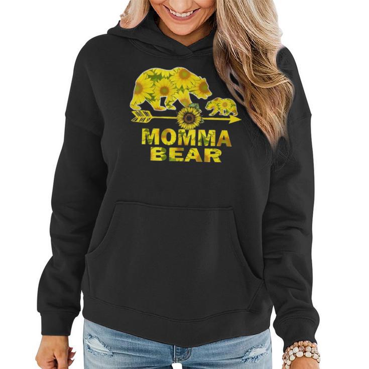 Momma Bear Sunflower Funny Mother Father Gift Women Hoodie