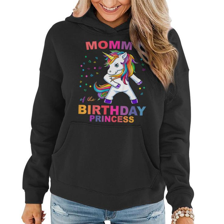 Mommy Of The Birthday Princess Unicorn Girl T Shirt Outfit Women Hoodie