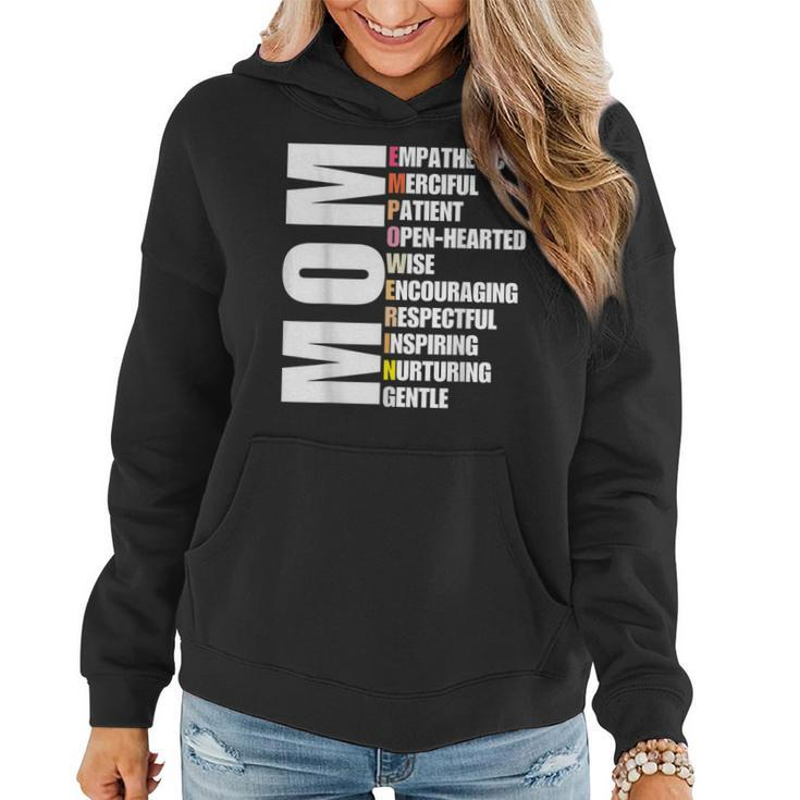 Mothers Day Mom Loving Strong Amazing Beloved  Women Hoodie