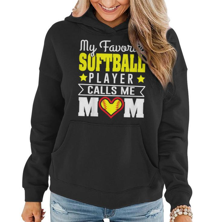 My Favorite Softball Player Calls Me Mom Mothers Day Tshirt Women Hoodie
