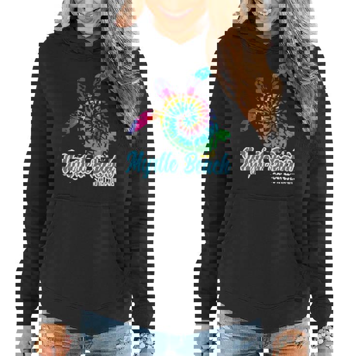 Myrtle Beach Souvenirs Tie Dye Save Sea Turtle S Carolina Women Hoodie