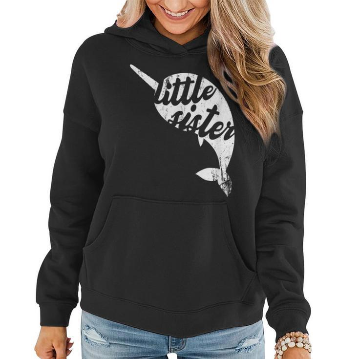 Narwhal Little  Matching Family Narwhal  Sister Women Hoodie