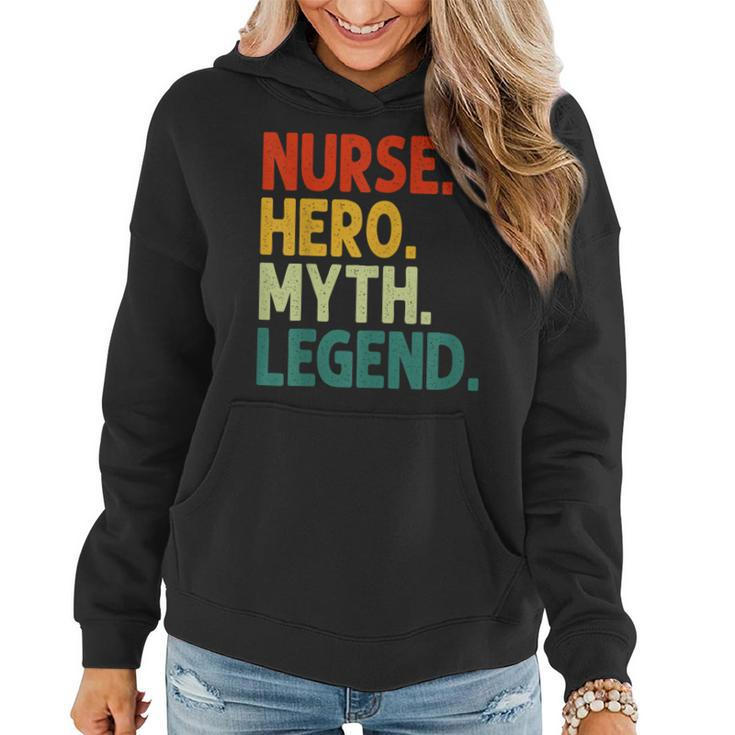 Nurse Hero Myth Legend Retro Vintage Krankenschwester Frauen Hoodie