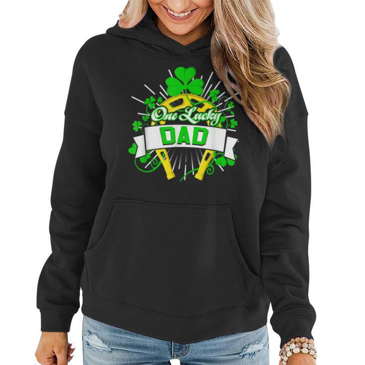 One Lucky Dad Happy St Patricks Day Shamrock Gifts Family  Women Hoodie