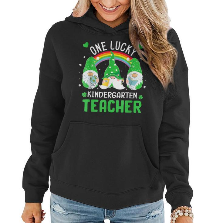 One Lucky Kindergarten Teacher Gnome St Patricks Day Men  Women Hoodie