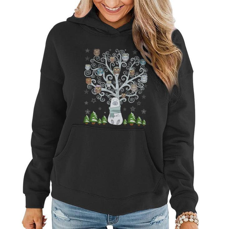 Owl And Bear Lovers Winter Tee Great Gift Funny Vintage Ugly Christmas Meaning Women Hoodie