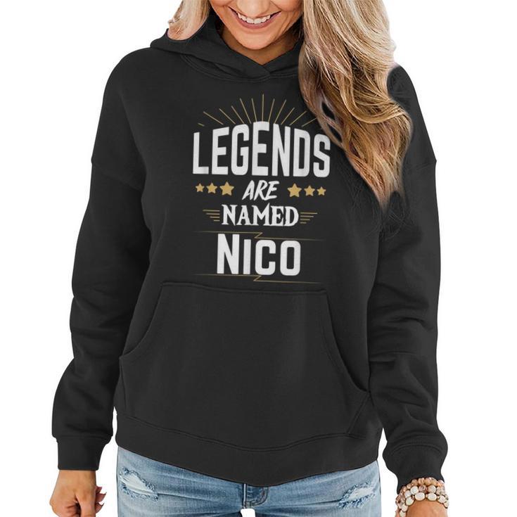 Personalisiertes Legends Named Nico Hoodie, Ideales Präsent für Nico