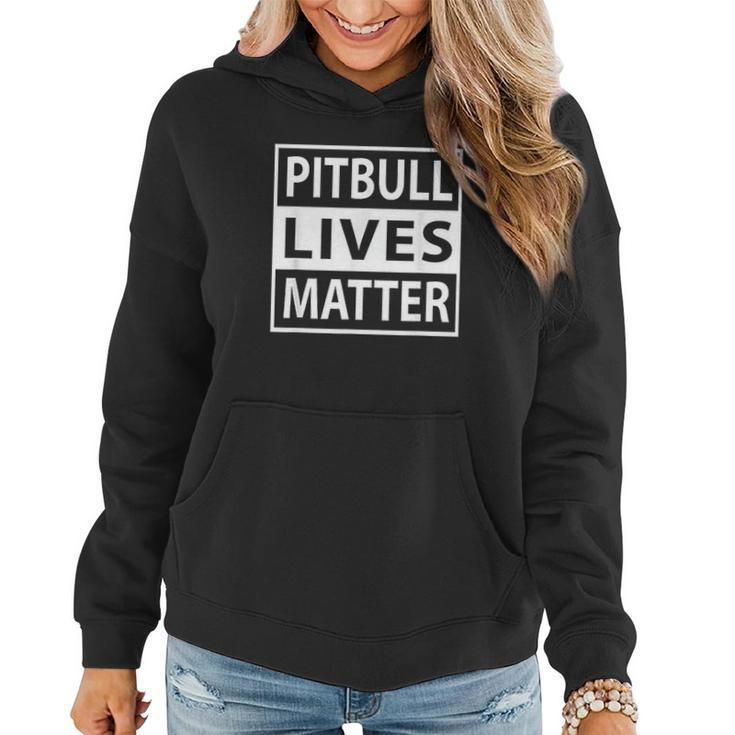 Pitbull Lives Matter Pit Bull Pet Dog Women Hoodie Graphic Print Hooded Sweatshirt