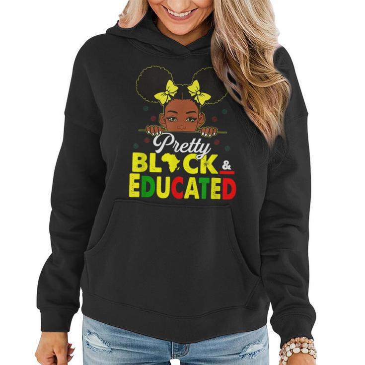 Pretty Black And Educated I Am The Strong African Queen Girl V3 Women Hoodie