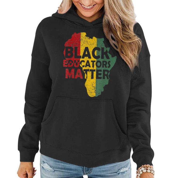 Pride Black Educators Matter Gift History Month Teacher  V3 Women Hoodie