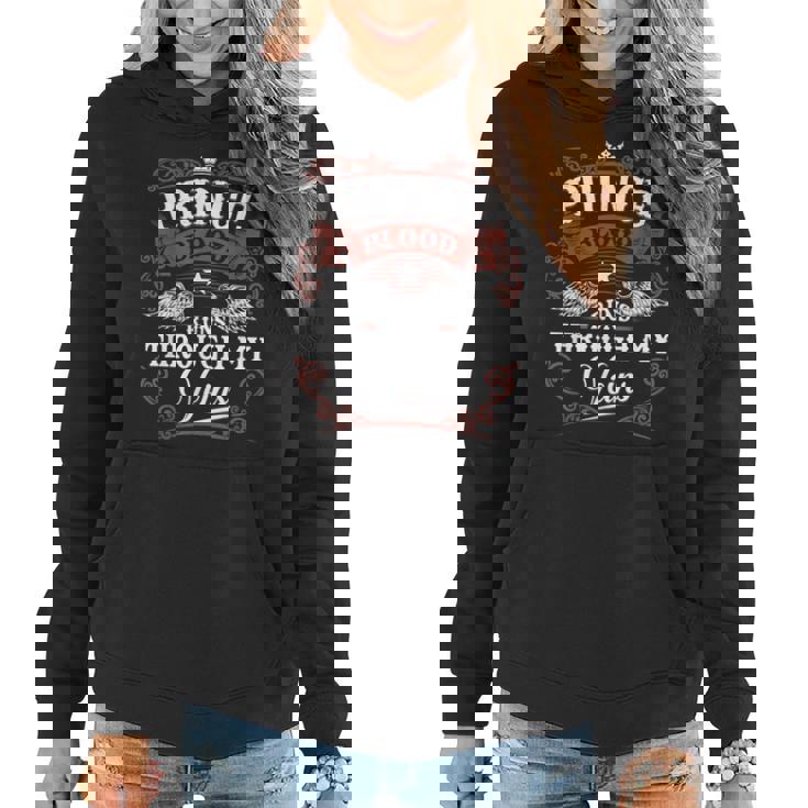 Prince Blood Runs Through My Veins Family Name Vintage Women Hoodie