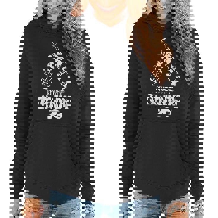 Promoted To Grandpa Beer Milk Bottle Cute  Women Hoodie