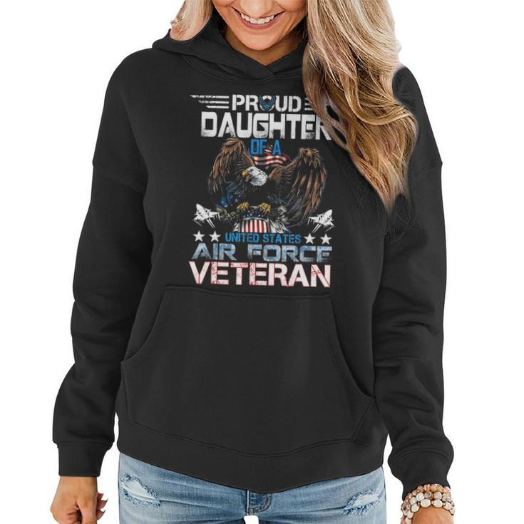 Proud Daughter Of Us Air Force Veteran Patriotic Military V2 Women Hoodie