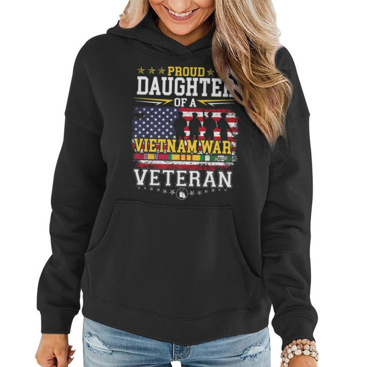 Proud Daughter Vietnam War Veteran Matching With Dad   Women Hoodie