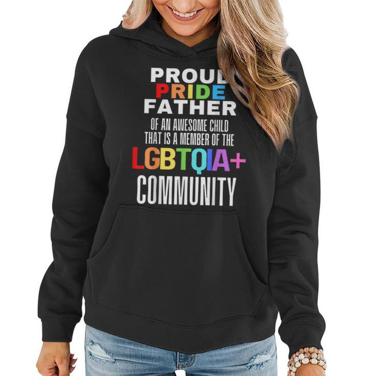 Proud Pride Father I Love My Daughter Girl Dad Lesbian Lgbtq  Women Hoodie