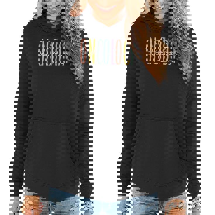 Rainbow Radiation Oncology Nurse Radiologic Technologist Women Hoodie