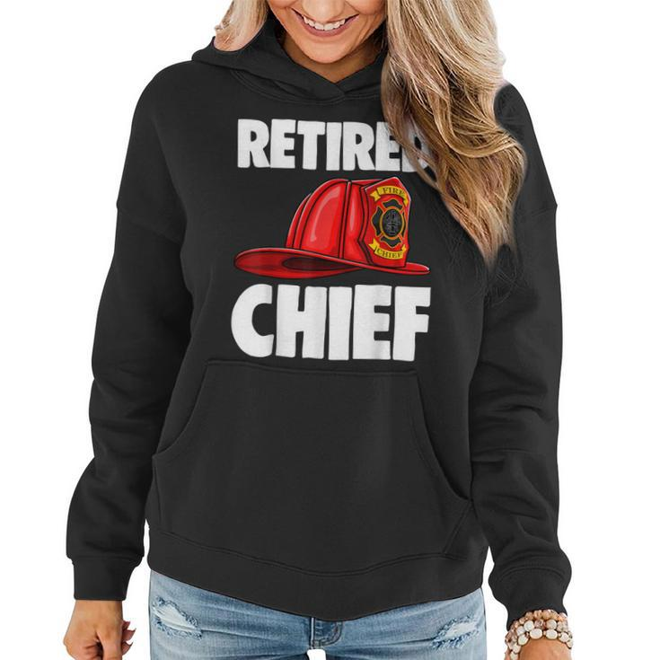 Retired Fire Chief   Fire Fighters Love  Women Hoodie