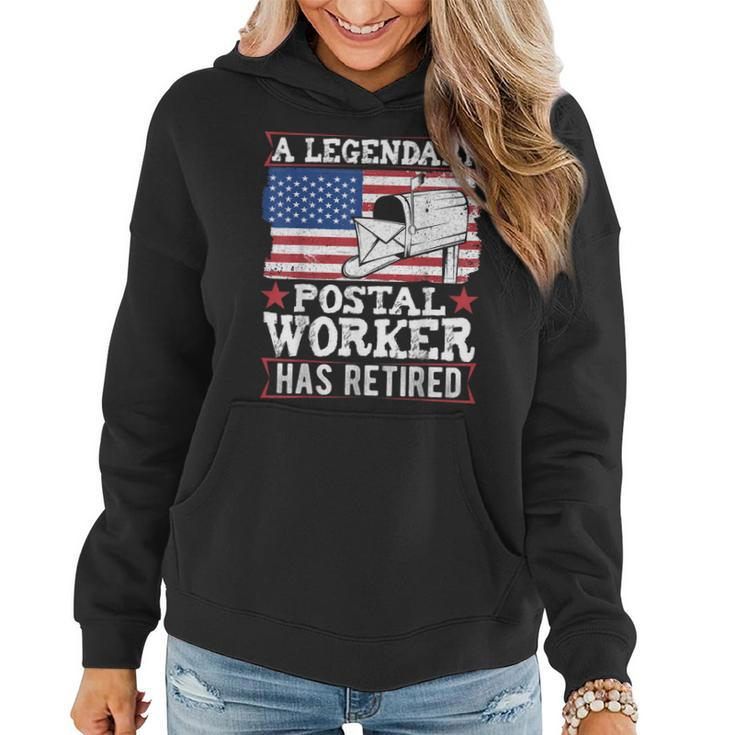 Retired Postal Worker Mailman Retirement  V5 Women Hoodie Graphic Print Hooded Sweatshirt