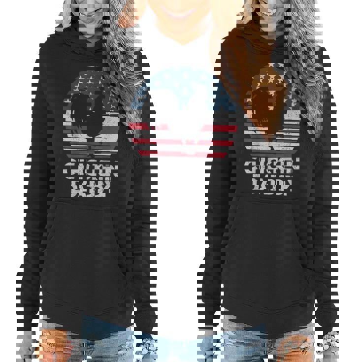 Retro Chicken Daddy Farmer American Flag Fathers Day Mens Women Hoodie Retro Chicken Daddy Farmer American Flag Fathers Day Mens Women Hoodie