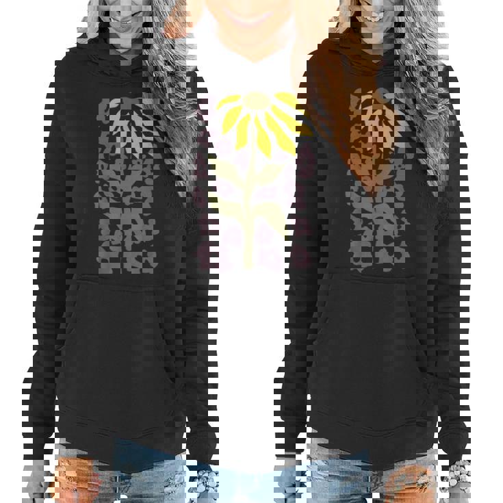 Retro Sunflower Graphic Flower Lover Gardening  Women Hoodie