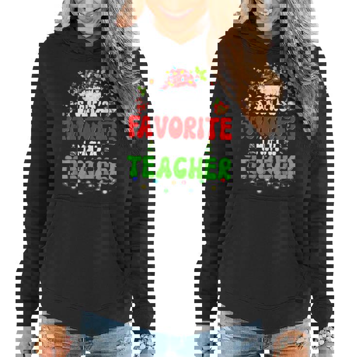 Santas Favorite Dance Teacher Group Matching Christmas 2022 Women Hoodie Graphic Print Hooded Sweatshirt