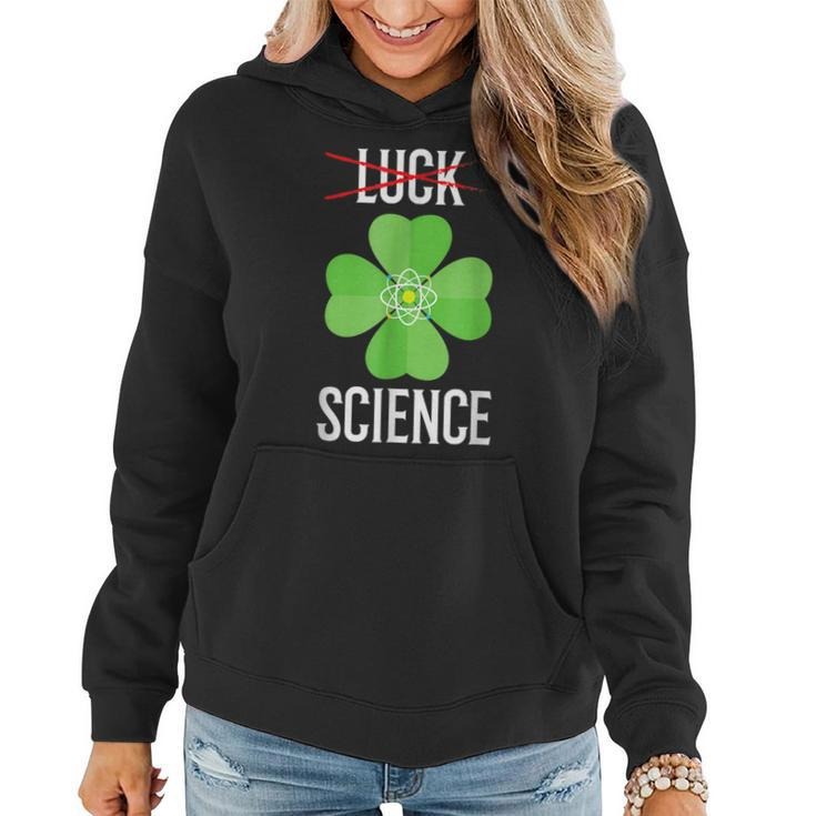 Science St Patricks Day Funny Chemistry Teacher  Women Hoodie