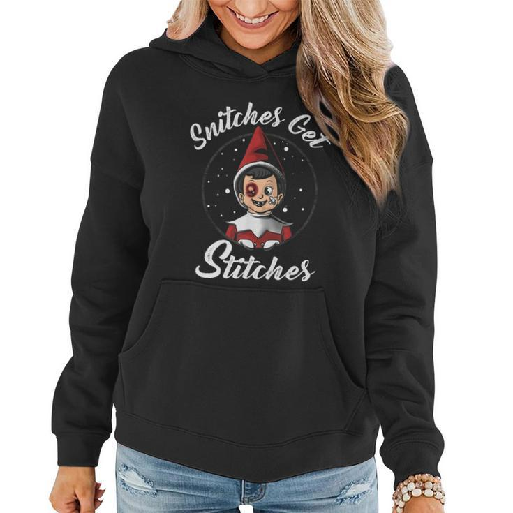 Snitches Get Stitches The Elf Xmas Christmas V2 Women Hoodie