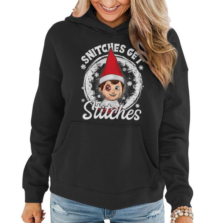 Snitches Get Stitches The Elf Xmas Funny Christmas V2 Women Hoodie